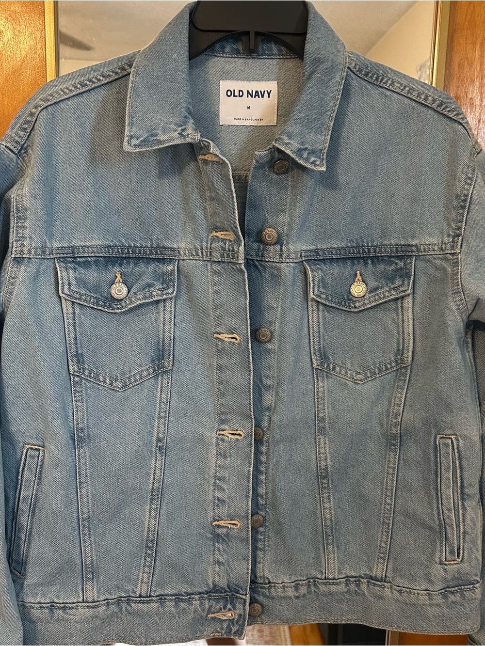 Old Navy Light Wash Blue Denim Jacket - Womens